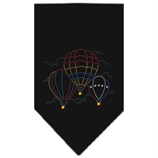 Unconditional Love Hot Air Ballons Rhinestone Bandana Black Large UN802708